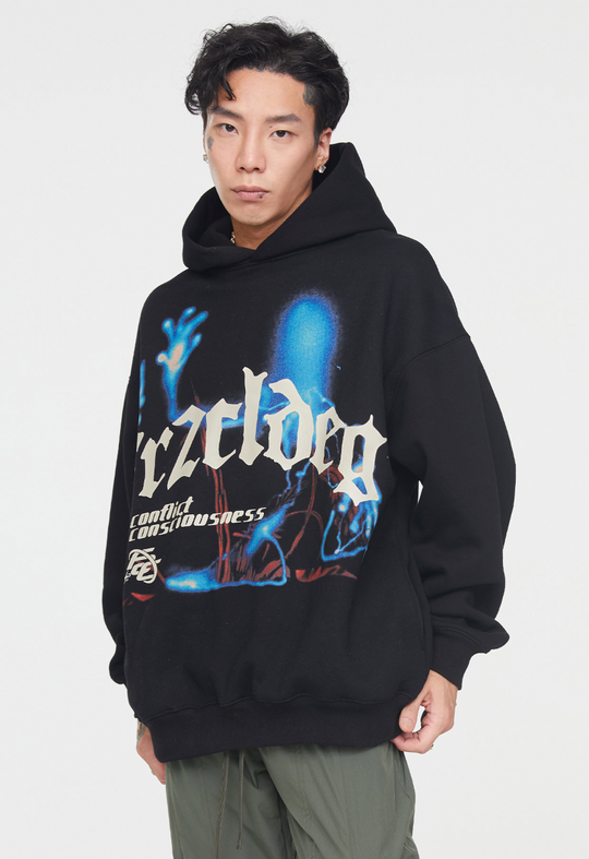 F2CE Dark Wind Print Hoodie