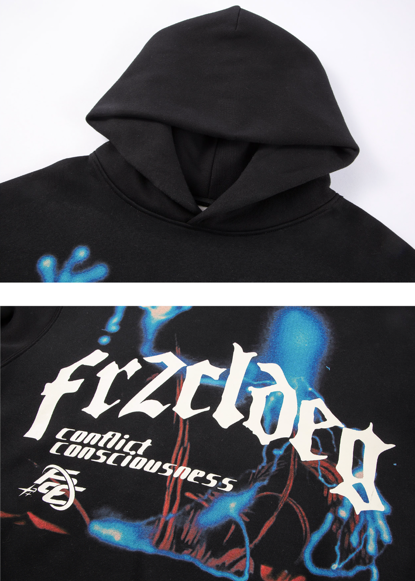F2CE Dark Wind Print Hoodie