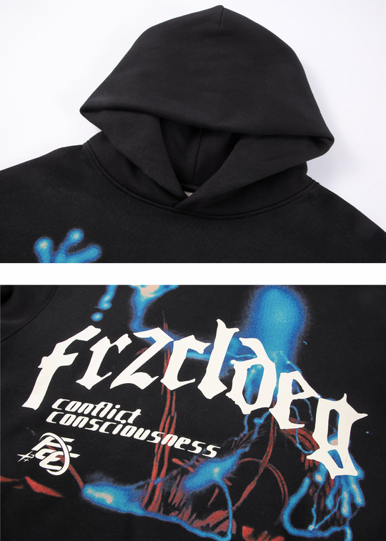 F2CE Dark Wind Print Hoodie