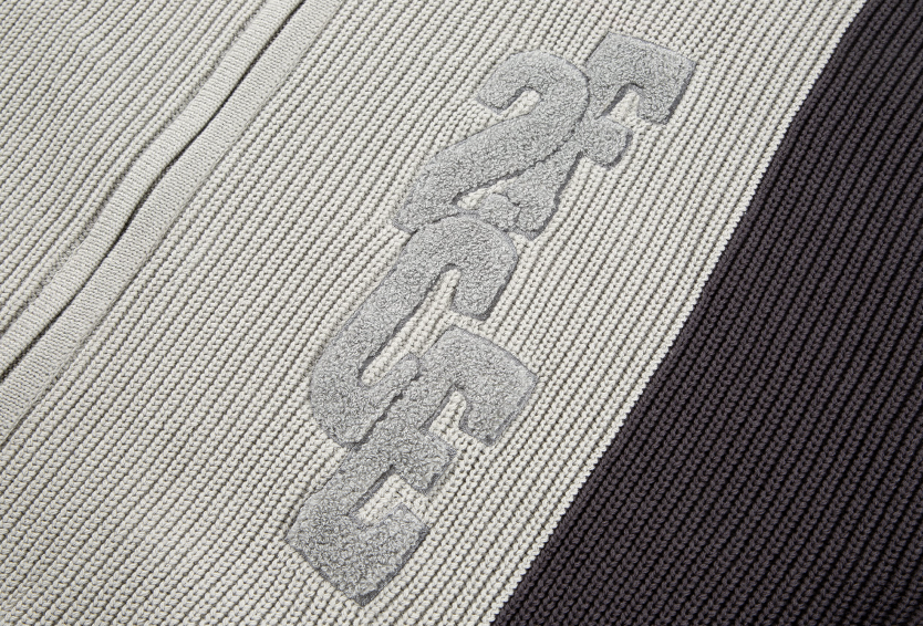 F2CE Contrast Color Stitching Zipper Cardigan