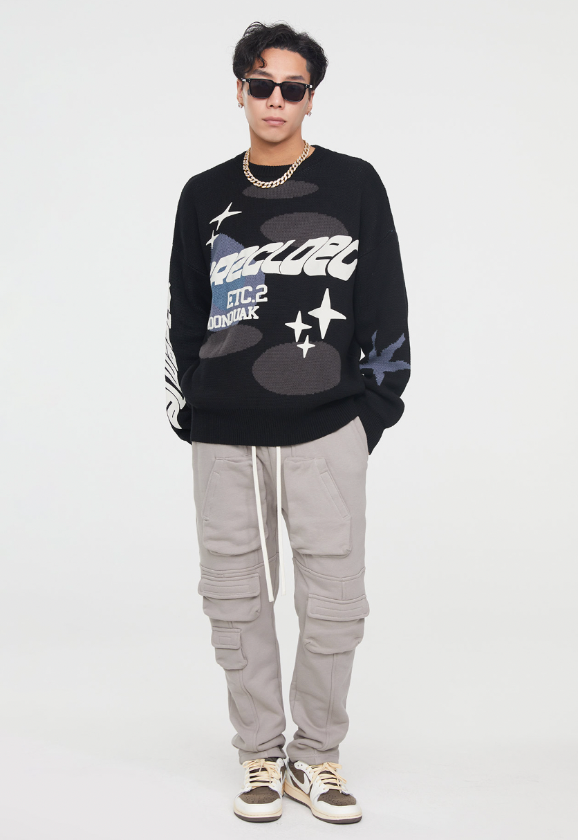 F2CE Foam Print Knit Sweater