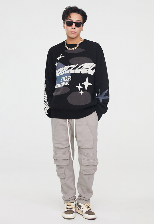 F2CE Foam Print Knit Sweater