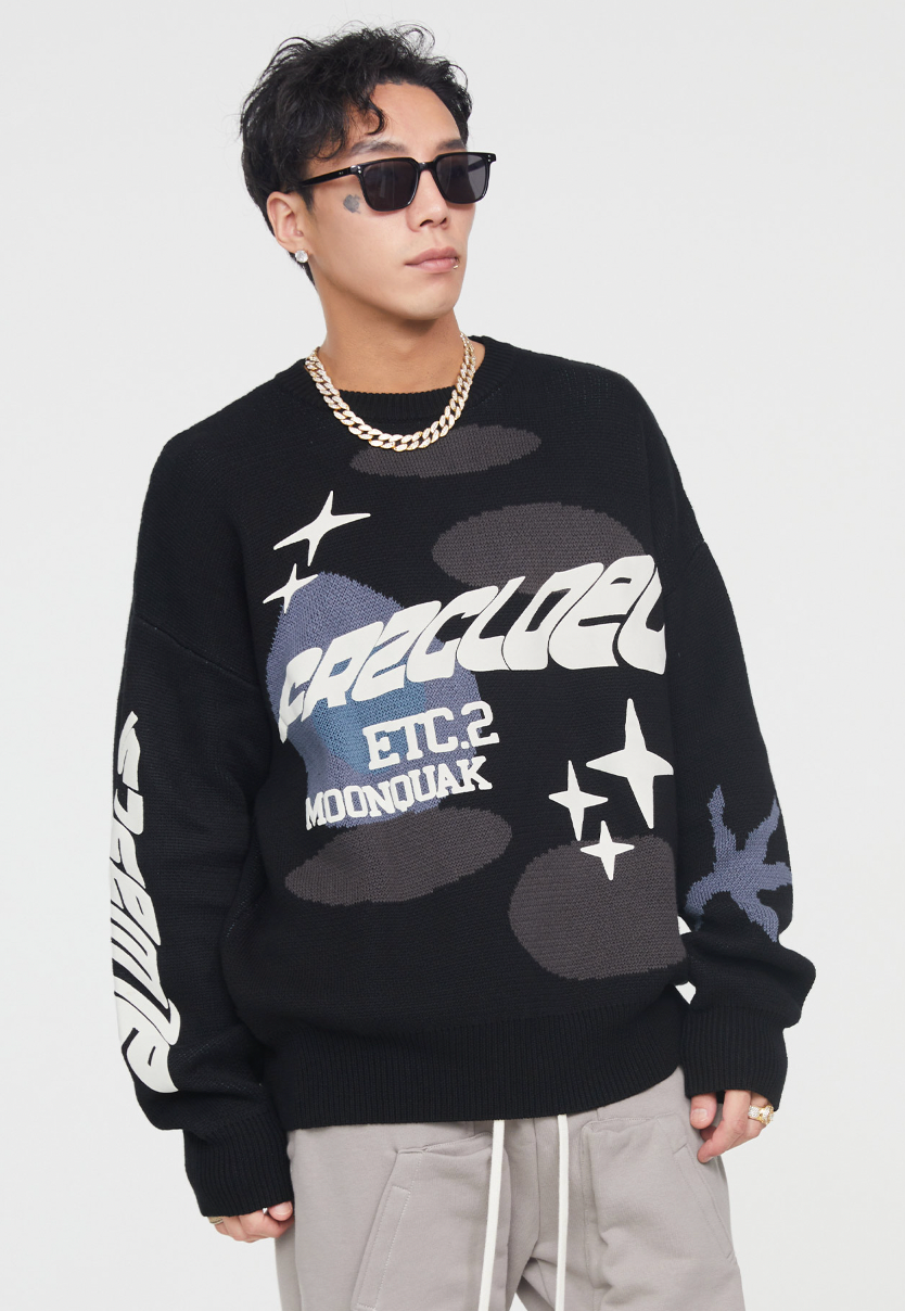 F2CE Foam Print Knit Sweater