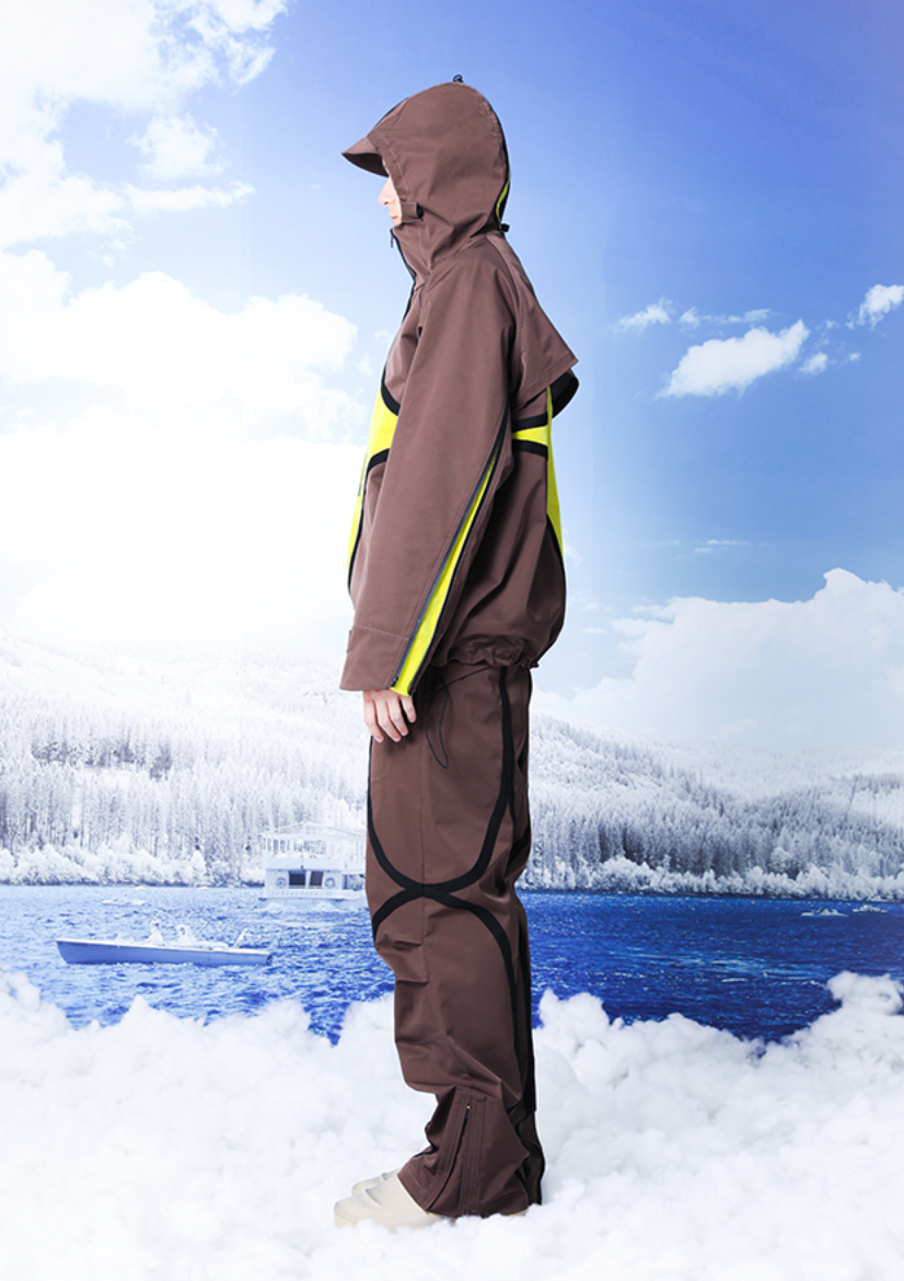 YADcrew R-STAR Waterproof Hooded Windproof Rushing Jacket