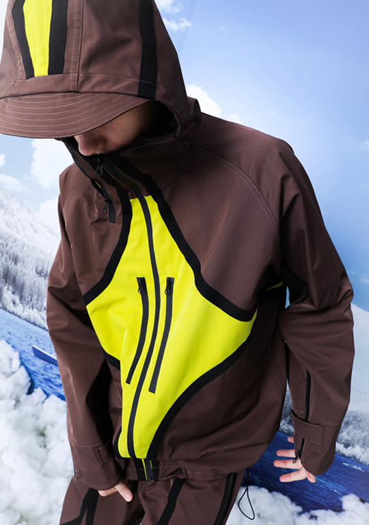 YADcrew R-STAR Waterproof Hooded Windproof Rushing Jacket