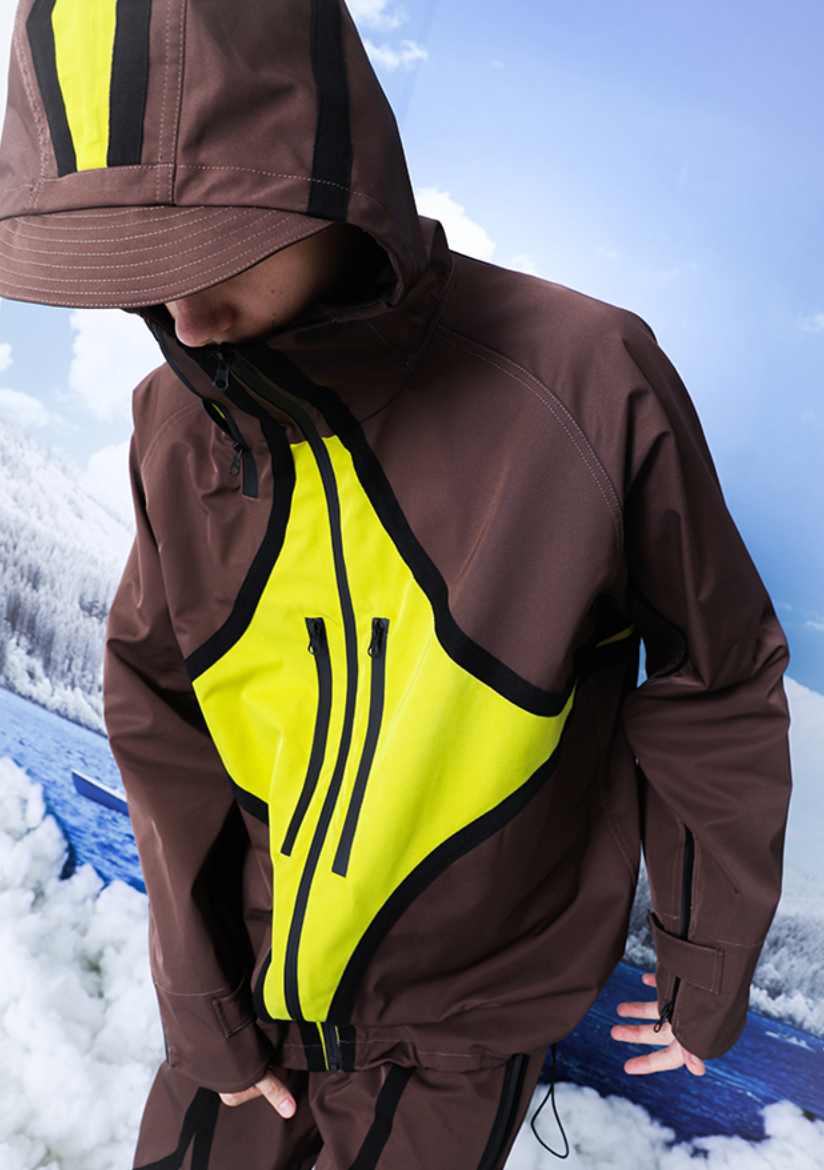 YADcrew R-STAR Waterproof Hooded Windproof Rushing Jacket