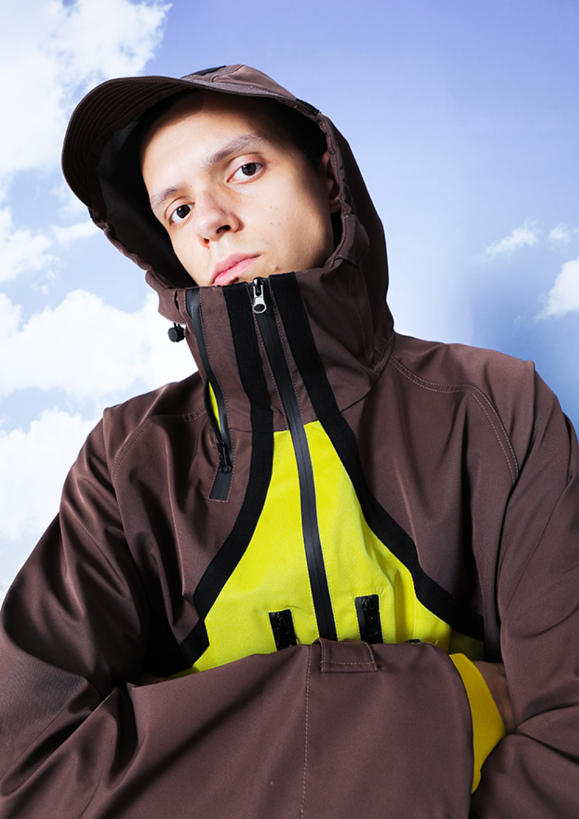 YADcrew R-STAR Waterproof Hooded Windproof Rushing Jacket