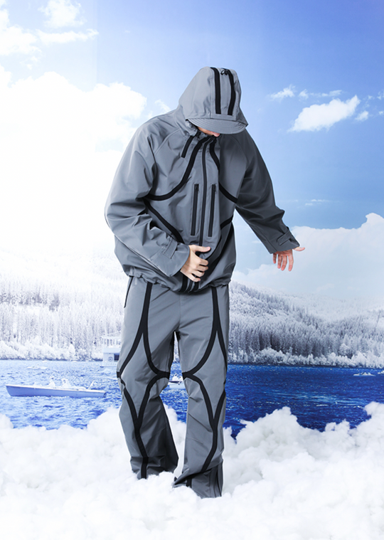 YADcrew R-STAR Waterproof Hooded Windproof Rushing Jacket