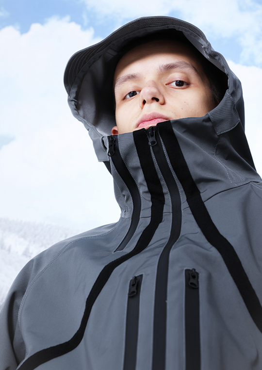 YADcrew R-STAR Waterproof Hooded Windproof Rushing Jacket