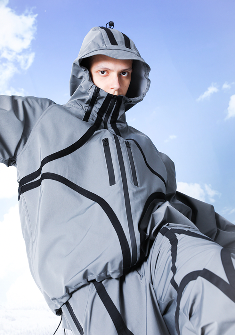 YADcrew R-STAR Waterproof Hooded Windproof Rushing Jacket