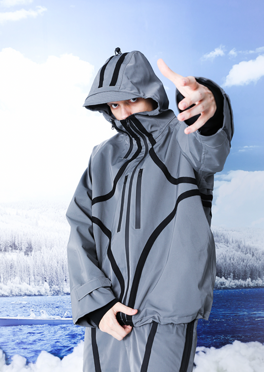 YADcrew R-STAR Waterproof Hooded Windproof Rushing Jacket