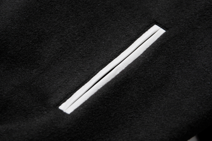 YADcrew Small Butterfly Embroidery Varsity Jacket