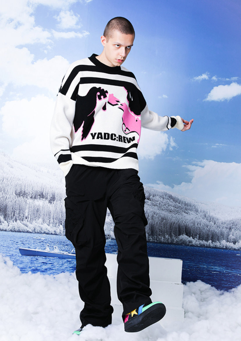 YADcrew Peace Dove Knit Sweater