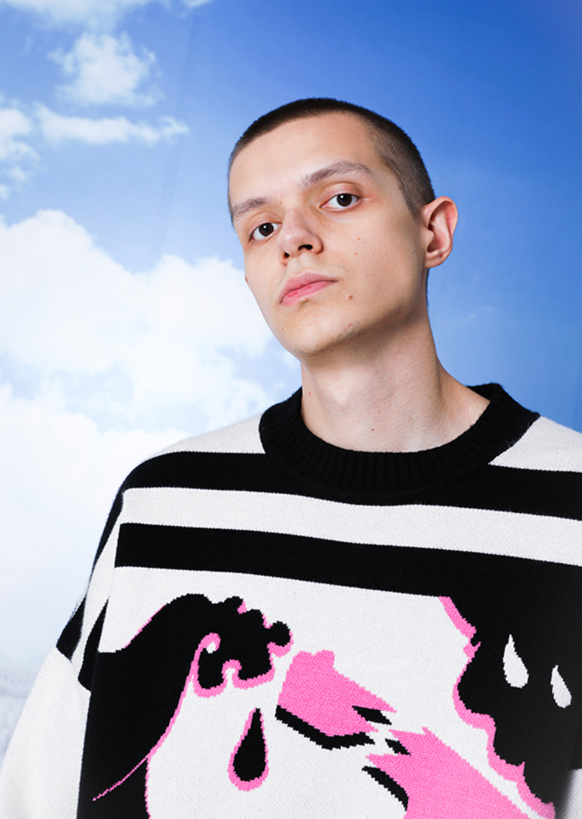 YADcrew Peace Dove Knit Sweater