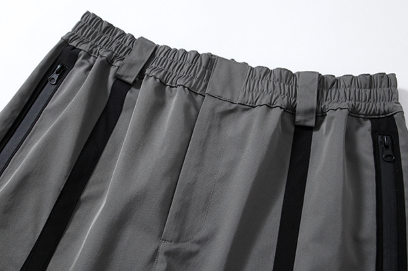 YADcrew R-STAR Patchwork Leg Zipper Windproof Pants