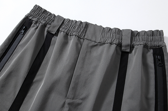 YADcrew R-STAR Patchwork Leg Zipper Windproof Pants