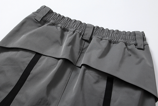 YADcrew R-STAR Patchwork Leg Zipper Windproof Pants