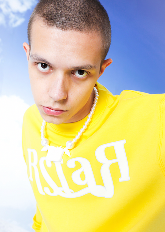 YADcrew R-STAR Basic Back Print Long Sleeved Tee