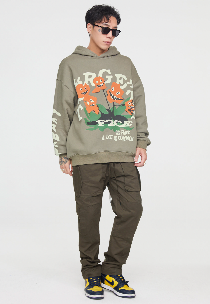 F2CE Flower Foam Print Hoodie