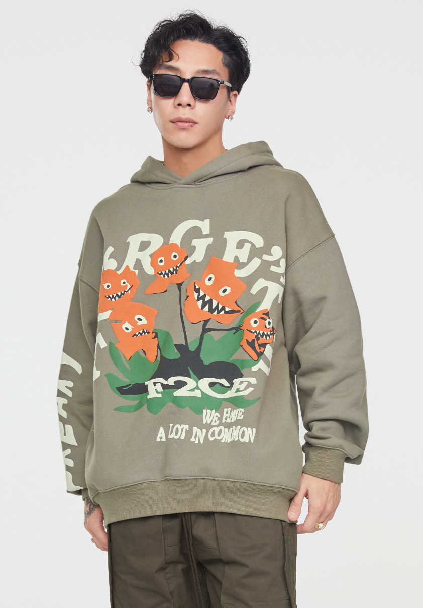 F2CE Flower Foam Print Hoodie