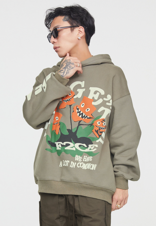 F2CE Flower Foam Print Hoodie