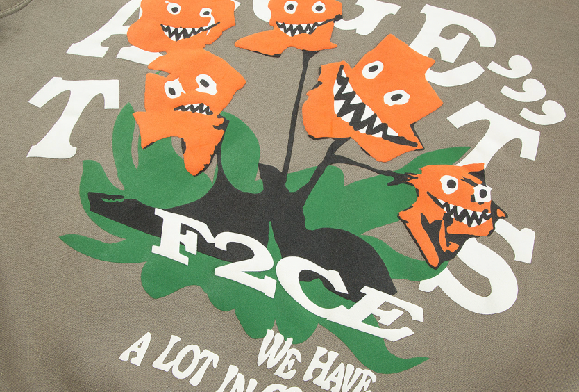 F2CE Flower Foam Print Hoodie