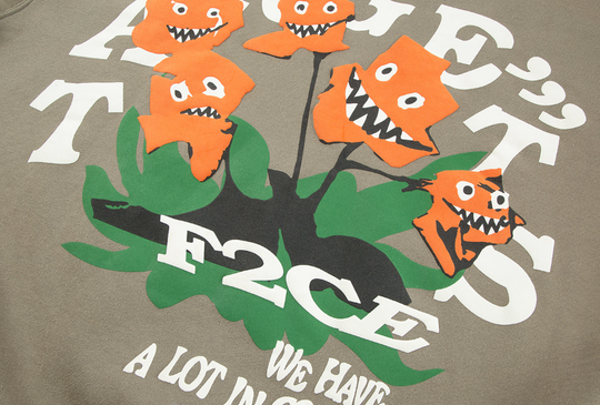 F2CE Flower Foam Print Hoodie