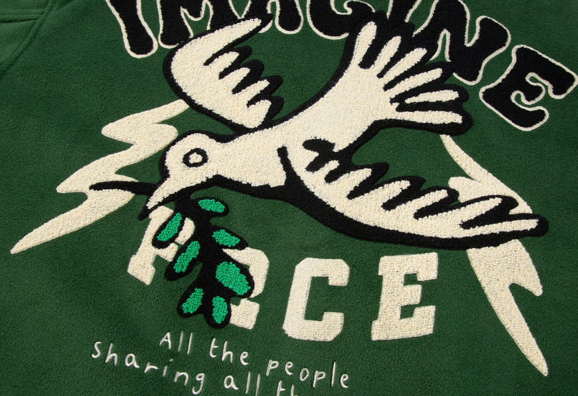 F2CE Imagine Embroidery Woolen Varsity Jacket