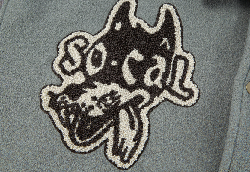 F2CE Not Only Embroidery Woolen Varsity Jacket