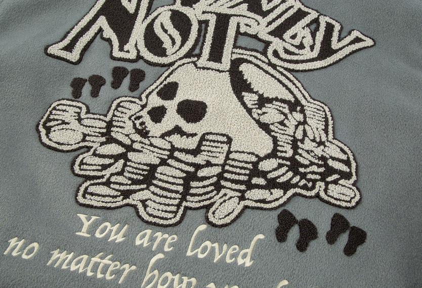 F2CE Not Only Embroidery Woolen Varsity Jacket