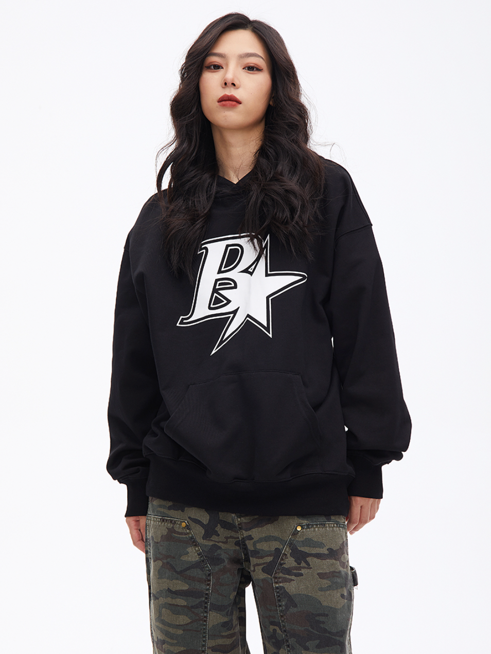 F3F Select B Star Print Hoodie