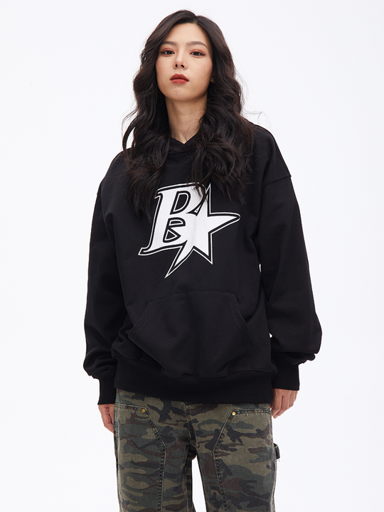 F3F Select B Star Print Hoodie