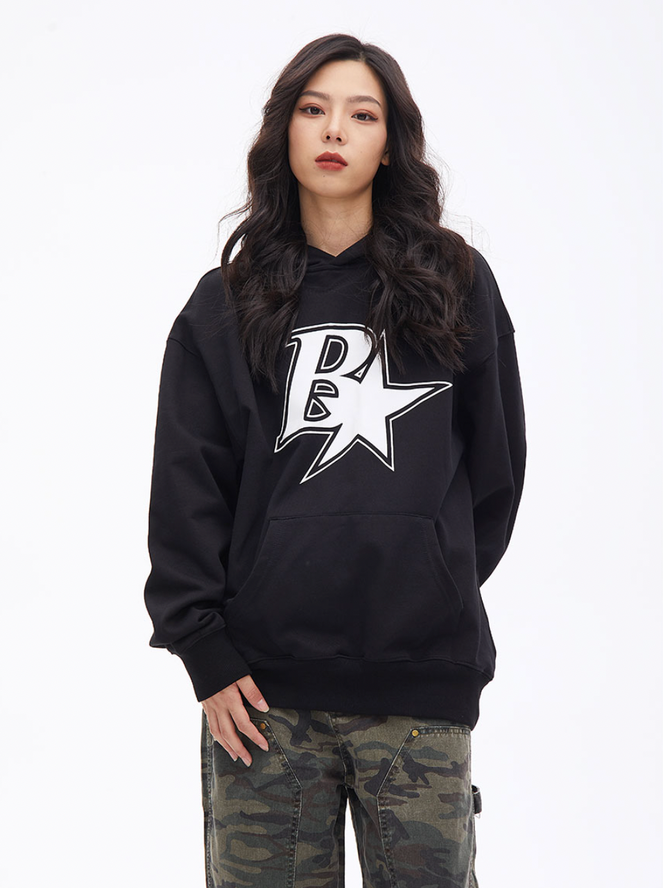 F3F Select B Star Print Hoodie