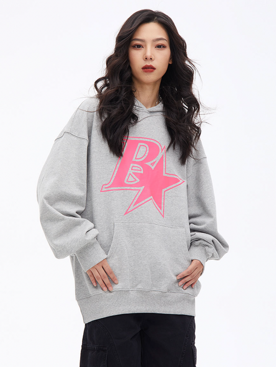 F3F Select B Star Print Hoodie