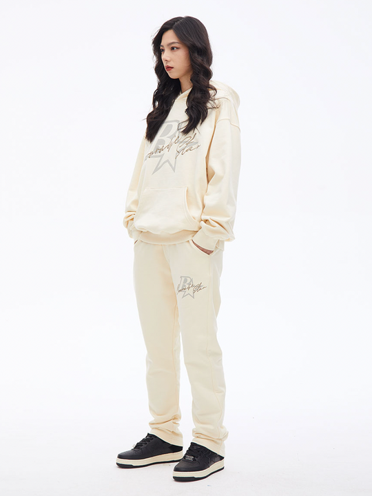 F3F Select B Star Embroidery Print Hoodie