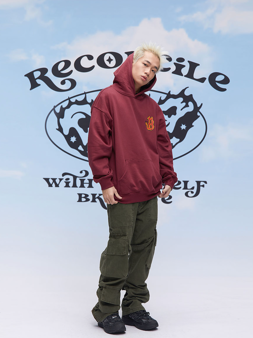 F3F Select B Flame Print Hoodie