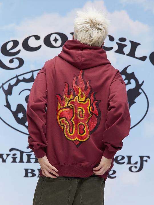 F3F Select B Flame Print Hoodie