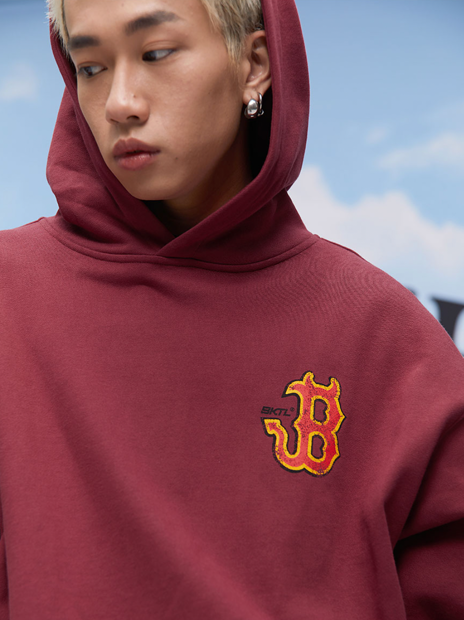 F3F Select B Flame Print Hoodie