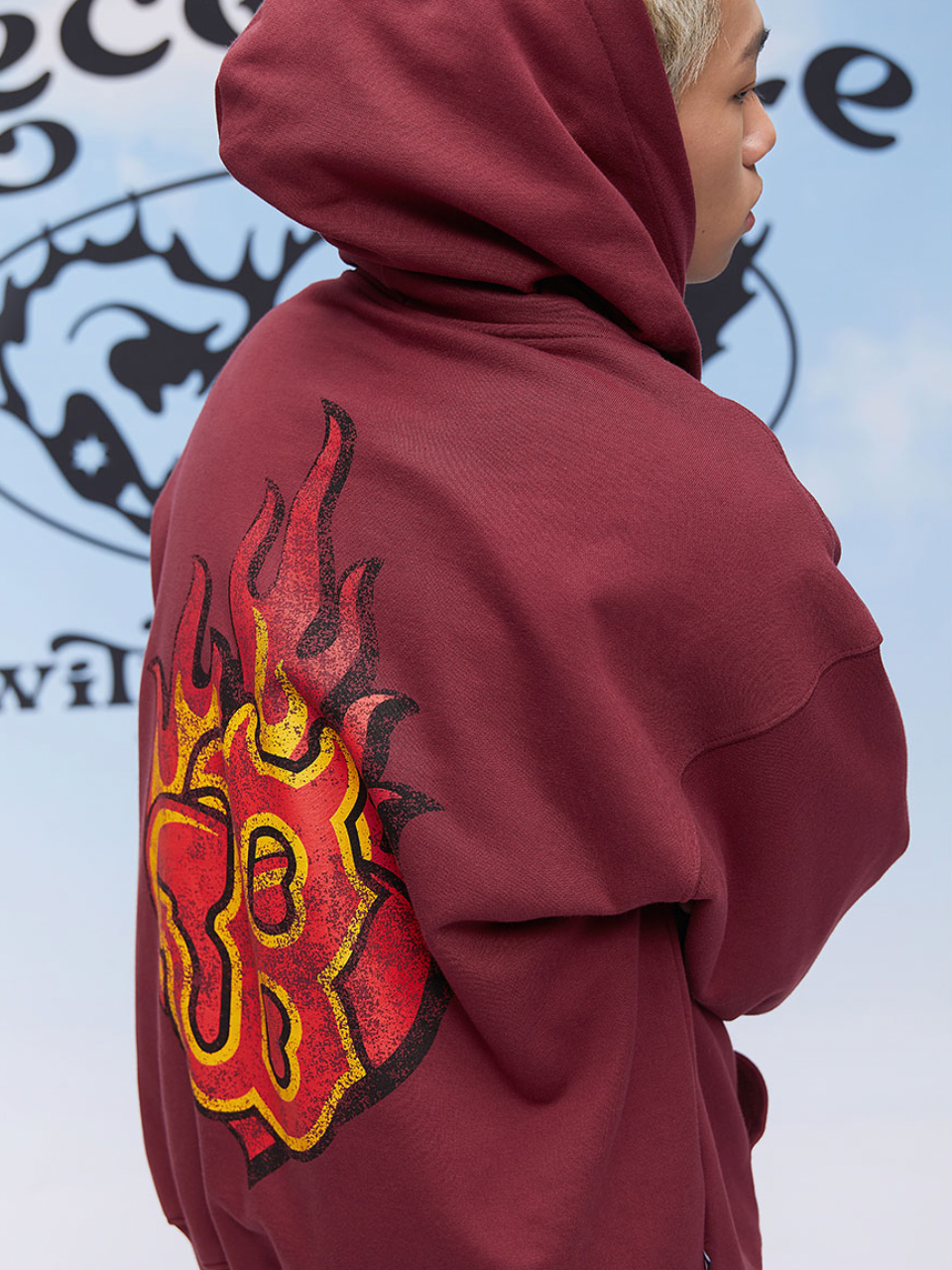 F3F Select B Flame Print Hoodie