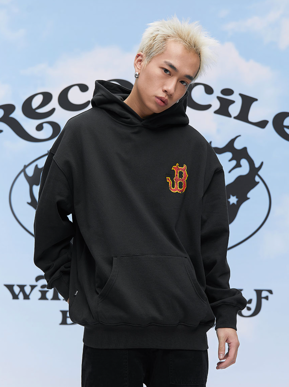 F3F Select B Flame Print Hoodie