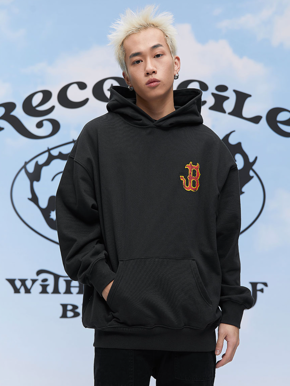 F3F Select B Flame Print Hoodie