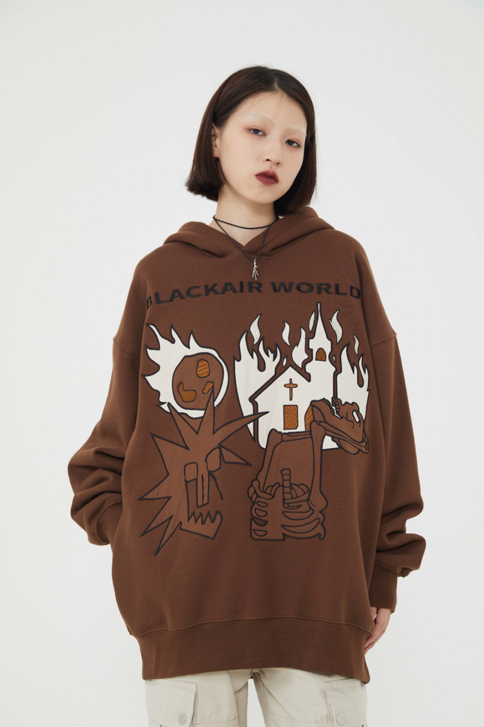 F3F Select Cartoon Embroidered Hoodie