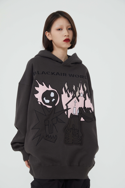 F3F Select Cartoon Embroidered Hoodie