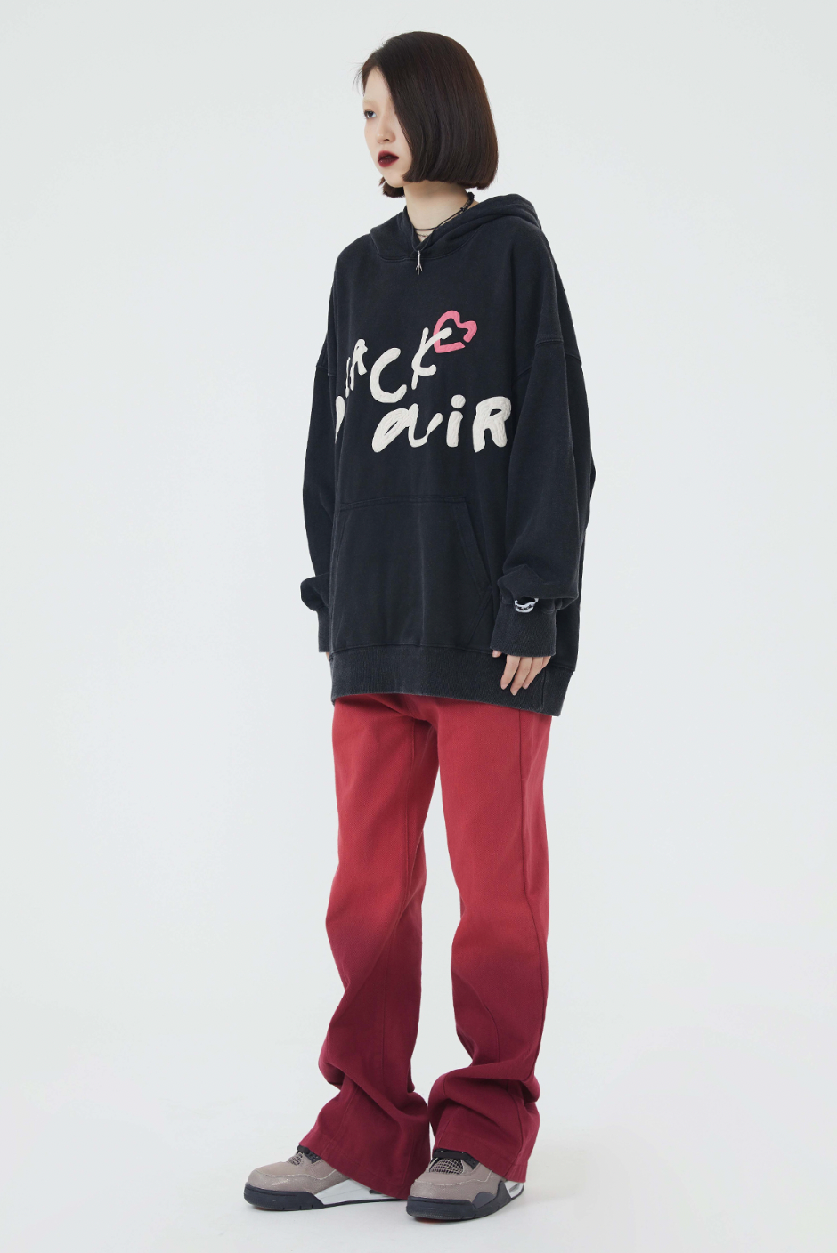 F3F Select Bone Print Washed Hoodie