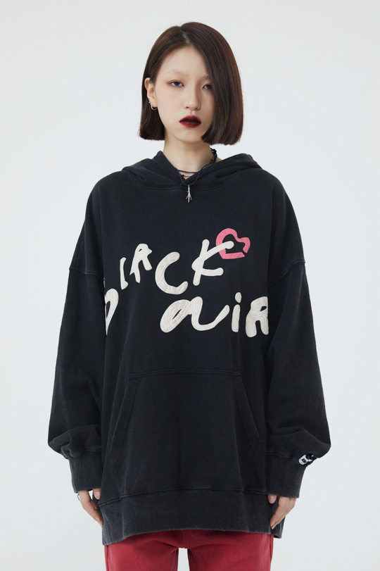 F3F Select Bone Print Washed Hoodie