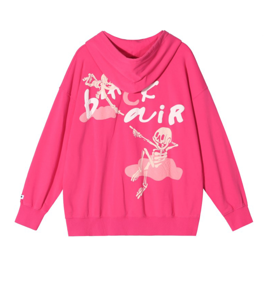 F3F Select Bone Print Washed Hoodie