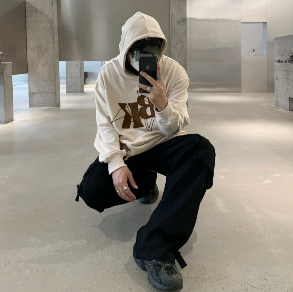 F3F Select BK Star Towel Embroidered Letters Hoodie