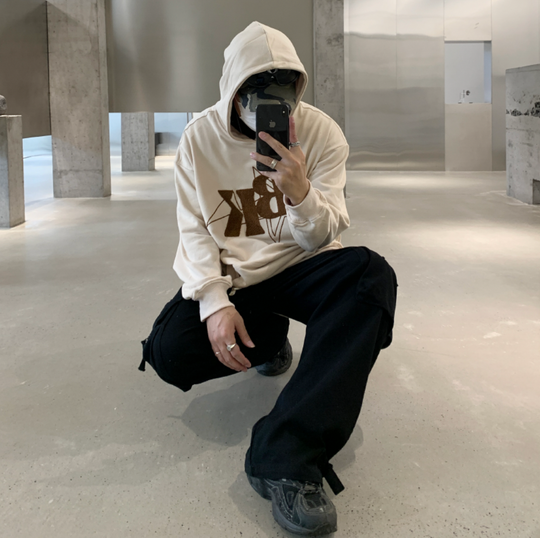 F3F Select BK Star Towel Embroidered Letters Hoodie