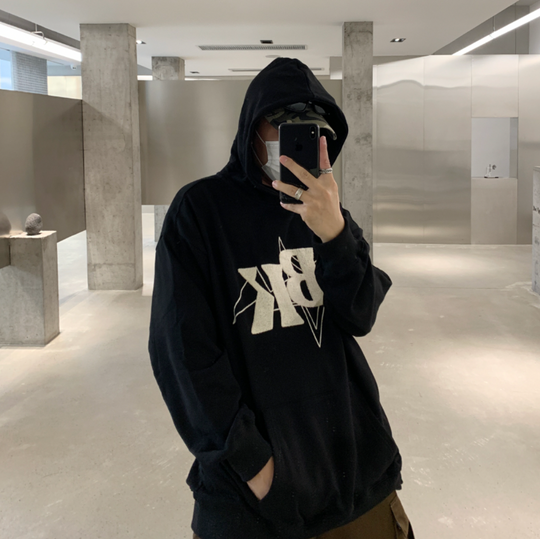 F3F Select BK Star Towel Embroidered Letters Hoodie