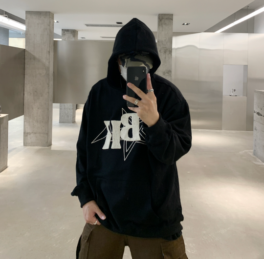 F3F Select BK Star Towel Embroidered Letters Hoodie